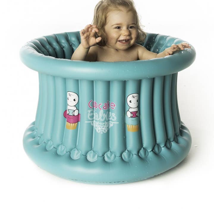 Banheira insuflável BIG Turquesa + Bomba (1-6 anos) por atacado de ALOHA KIDS