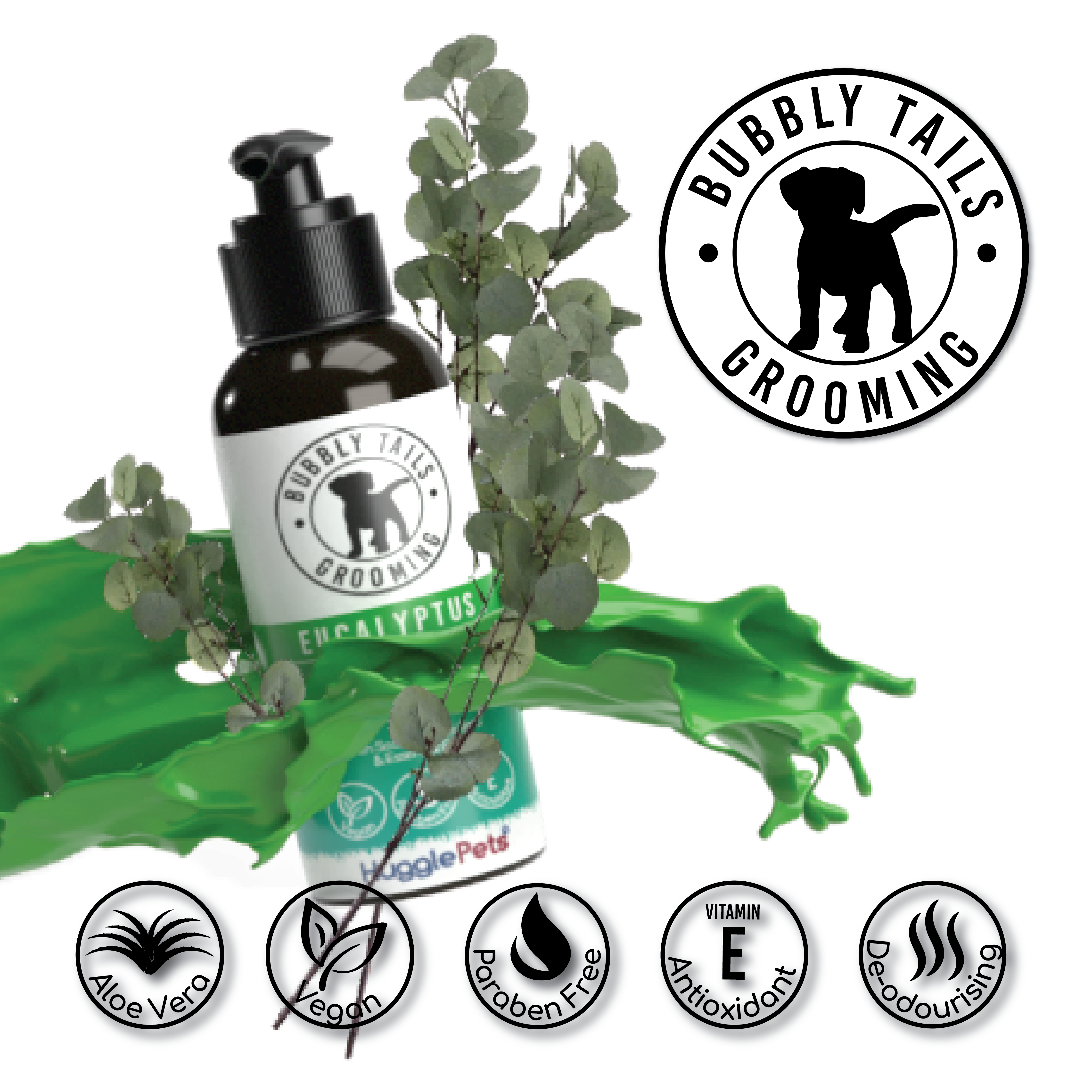 HugglePets - Venta al por mayor Champú - Perros - Champú para perros HugglePets Bubbly Tails3