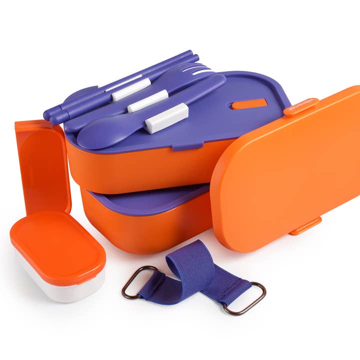 Ukrainian bridge – wholesale Lunch bag/box – Premium Bento Lunch Box - Miami Orange Lunch Container
