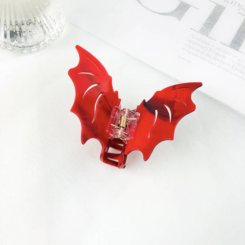 SoapElenGlen - Wholesale Hair Clip - Women's -  Colorful Bat Hair Clip, Halloween - Inspired Accessories0
