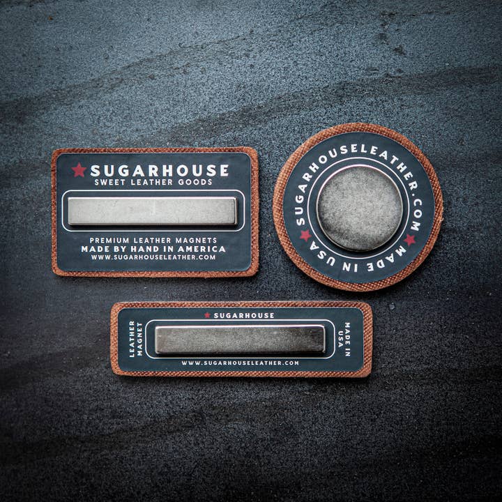 Sugarhouse Leather - Wholesale Magnet - Nashville Tennessee Leather Magnet Circle Style1