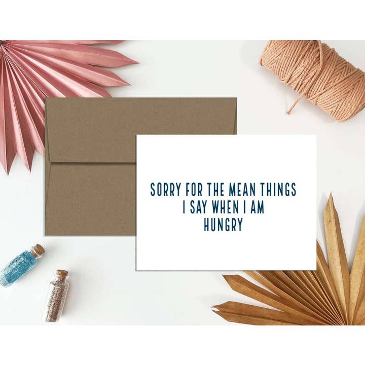 Entschuldigung für all die gemeinen Dinge, die ich sage, wenn ich hungrig bin für den Großhandel von Golden Paper Goods