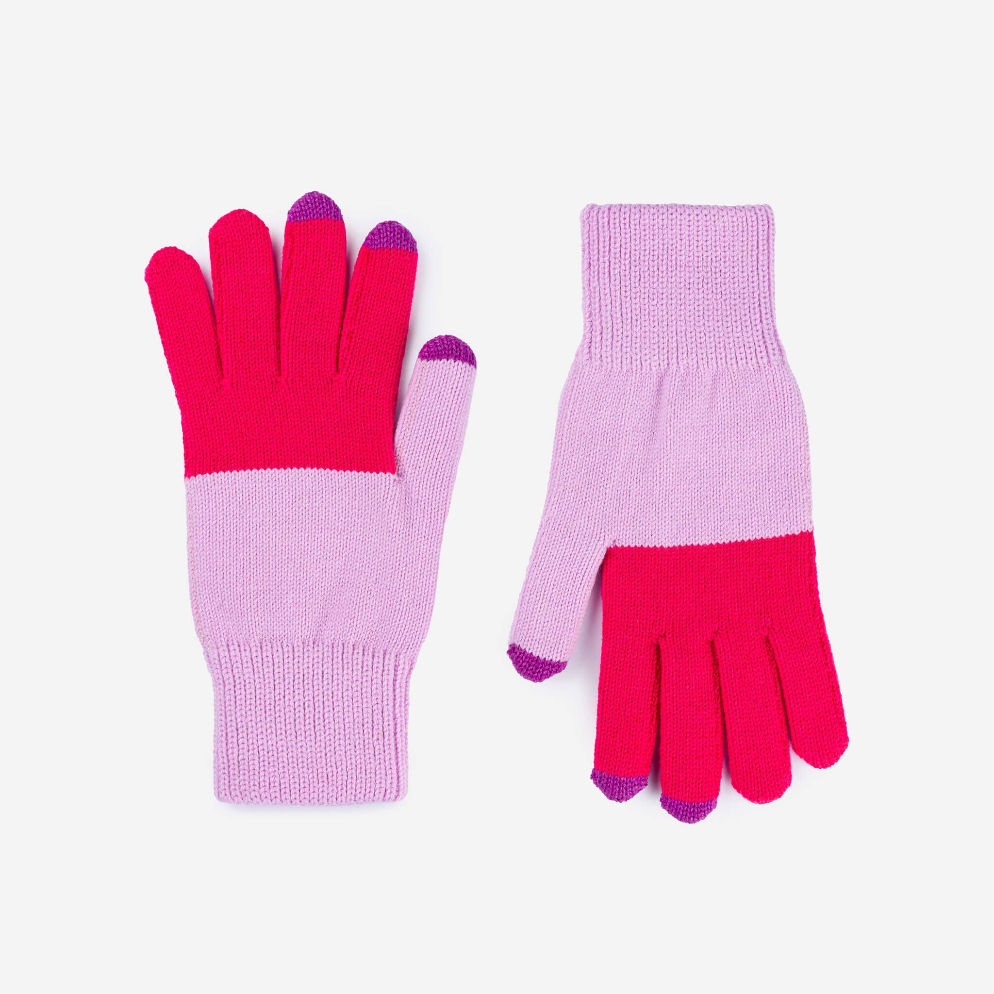 VERLOOP | knits - Wholesale Handschoenen - Dames - Kleurblok Brei Touchscreen Handschoenen18