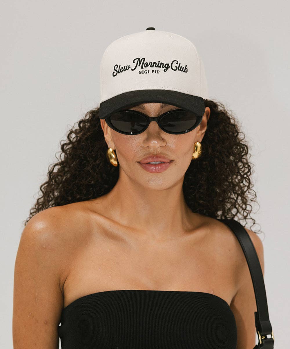 Gigi Pip - Wholesale Trucker Hat - Women's - Slow Morning Club Canvas Trucker31