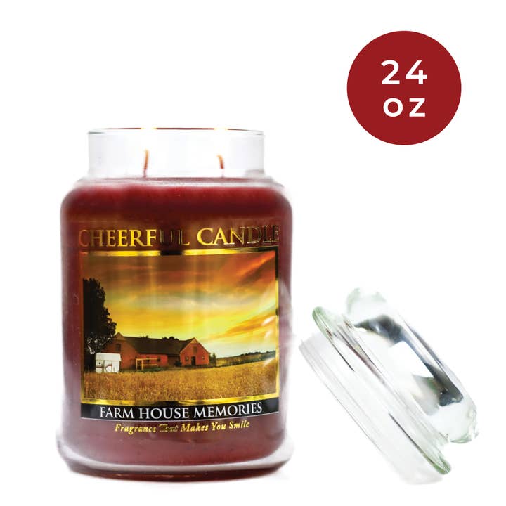 A Cheerful Giver - Wholesale Jar/Filled Candle - Cheerful Candle (24oz.) – Farm House Memories1