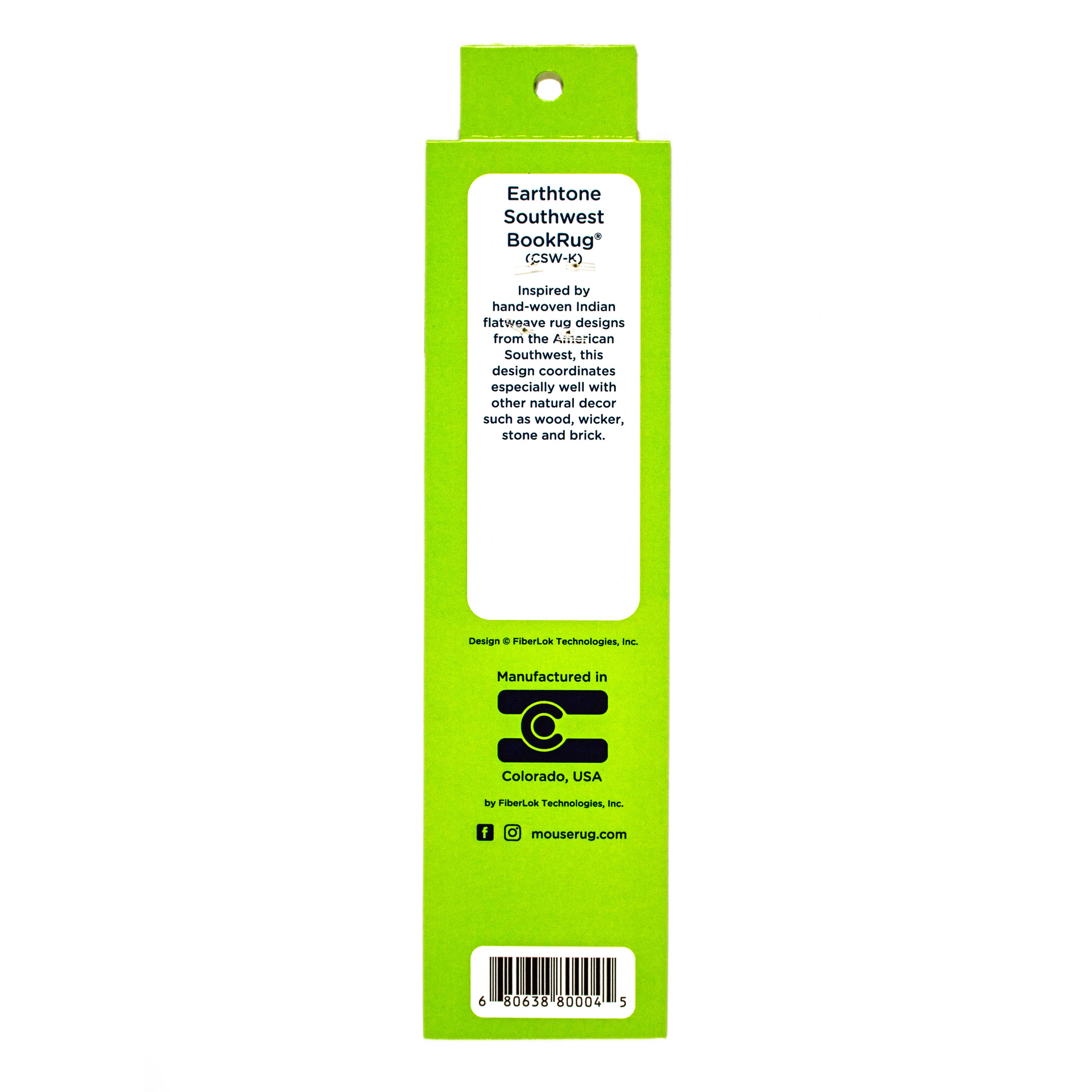 Mouse Rug - Wholesale Bookmark - Earthtone Southwest BookRug2