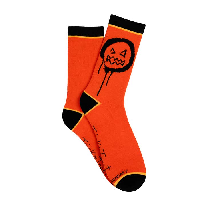 Chaussettes Trick 'r Treat Melting Face Crew pour la vente par Everything Legwear