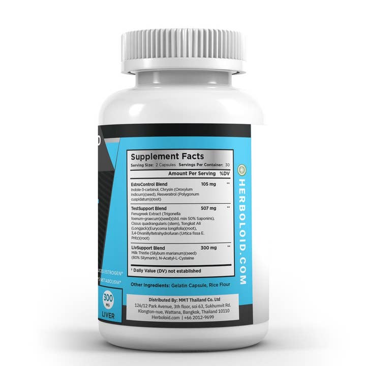 Herboloid - Wholesale Oral supplement/vitamin - Herboloid Natural PCT 100 Post Cycle Therapy Gym Supplement3