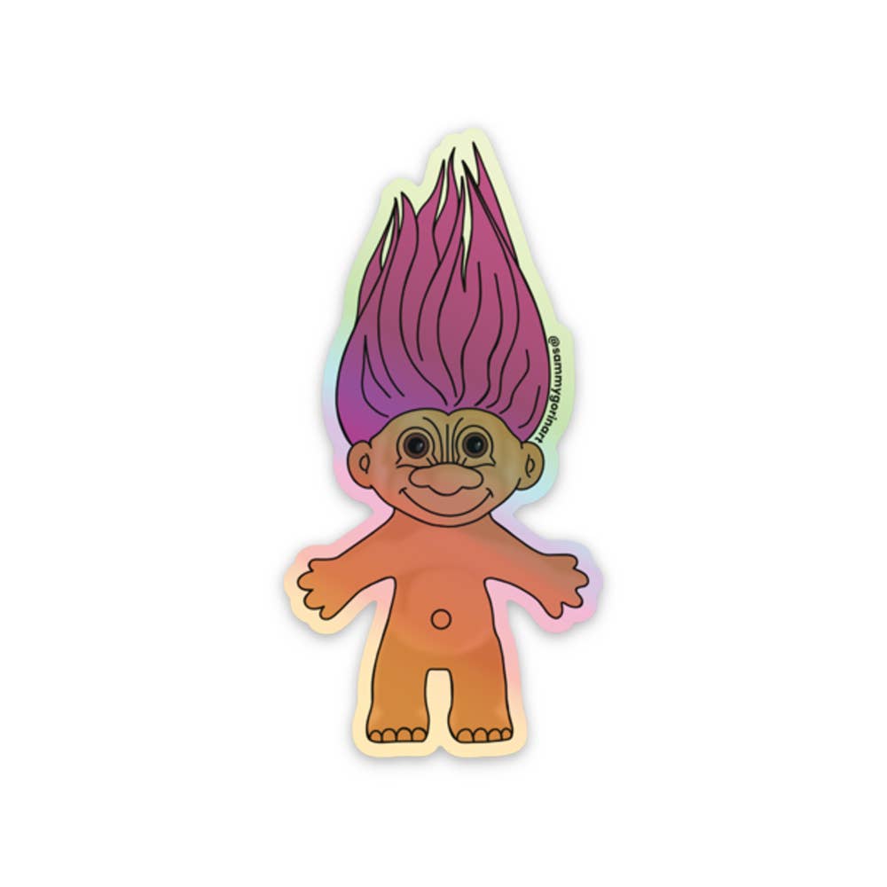 Sammy Gorin LLC - Wholesale Sticker - Holographic Troll Sticker