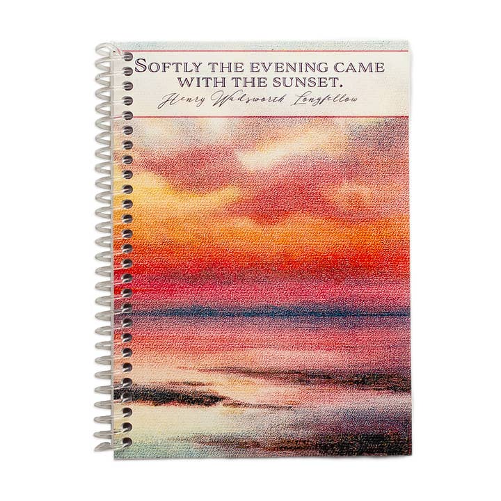 Sunshine and Ravioli - Vente Cahiers - Carnet à spirale - Longfellow Sunset Quote5