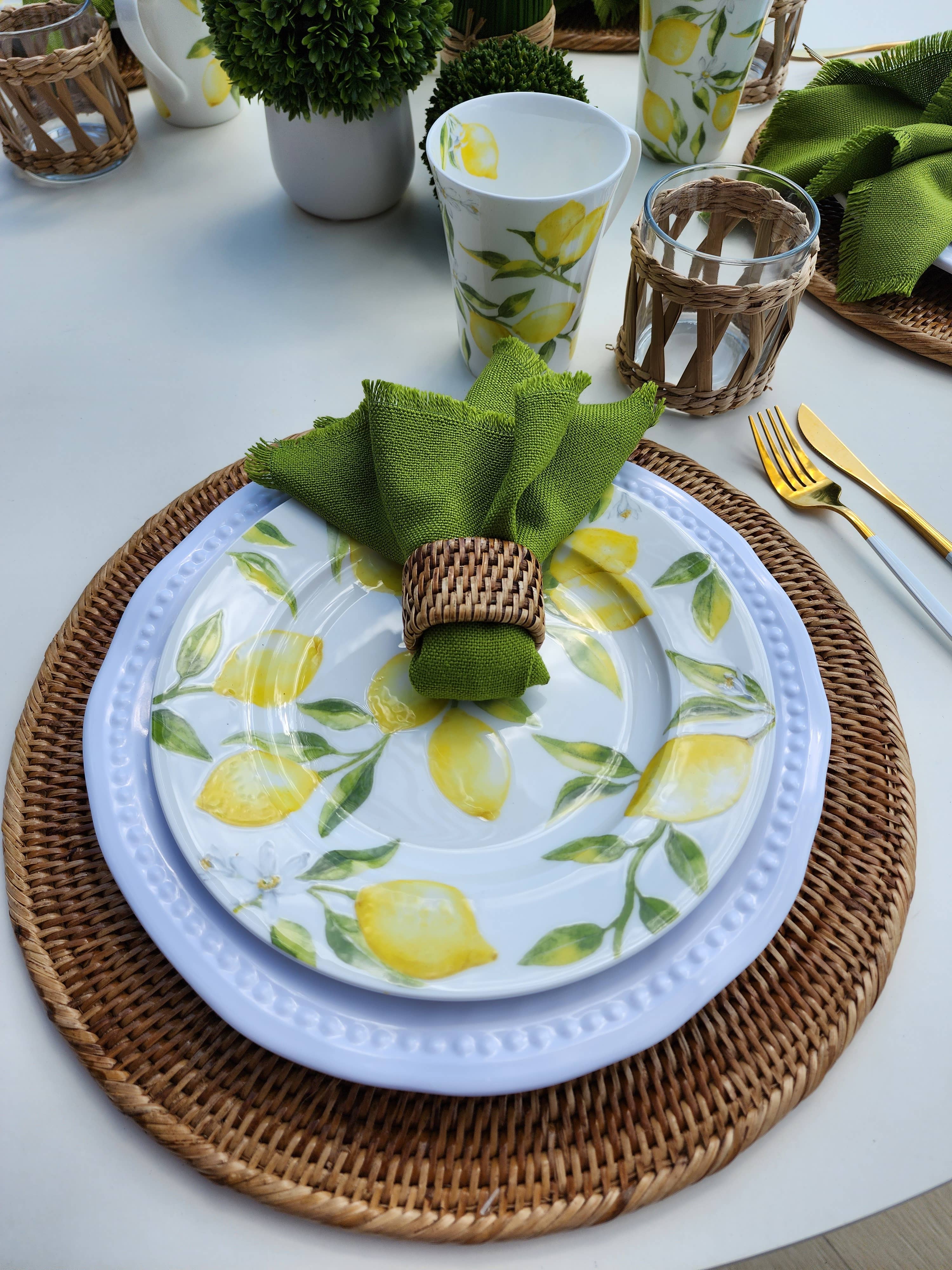 Artifacts Trading Company – wholesale Charger plate – Rattan Open Weave Charger Plate8