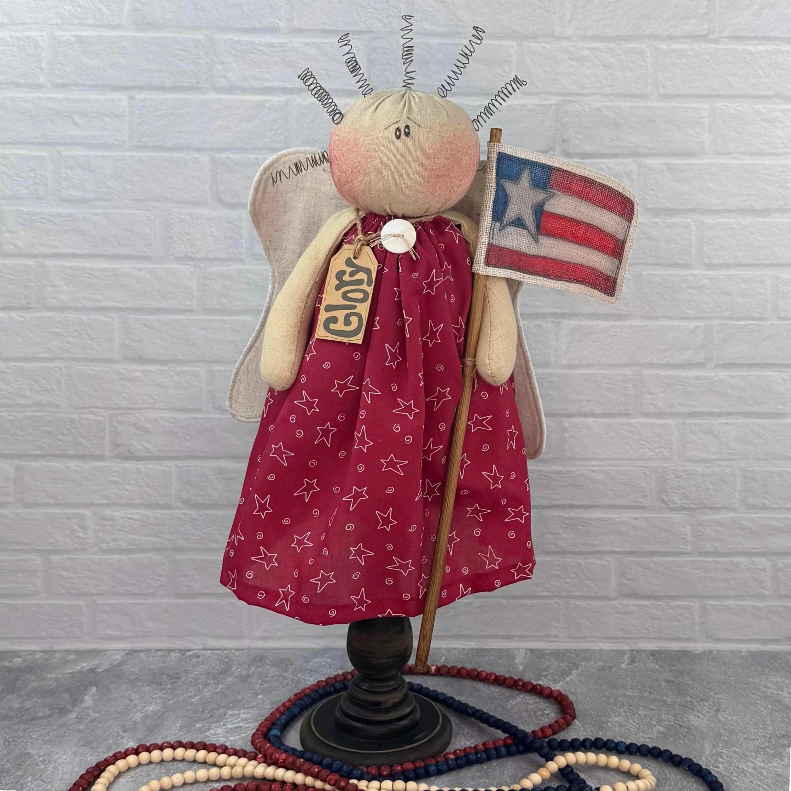 Honey and Me – Engroshandel Pyntefigur – Ære den amerikanske engel - Stor spindel0