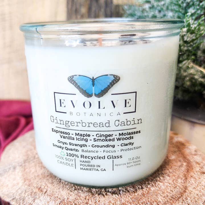 Gingerbread Cabin - Espresso, Ginger, Vanilla, Woods for wholesale by Evolve Botanica