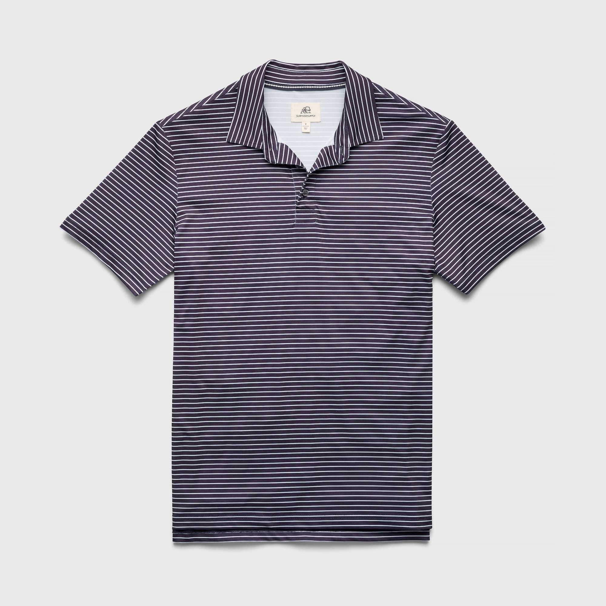 Gary Performance Polo - Navy Stripe for wholesale on Faire1