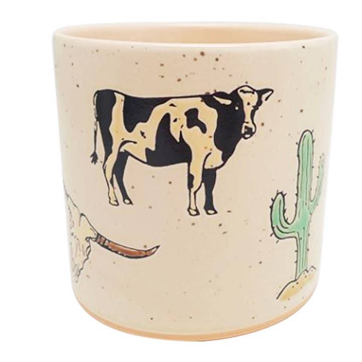 ICÔNE OCCIDENTALE JARDINIÈRE 6,5", 5"/6,5" EMBOÎTÉE AVEC 78143 pour la vente par Blue Sky Clayworks