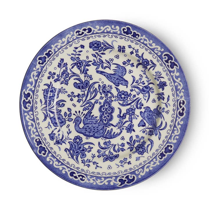 Blue Regal Peacock Large Plate for wholesale by Burleigh