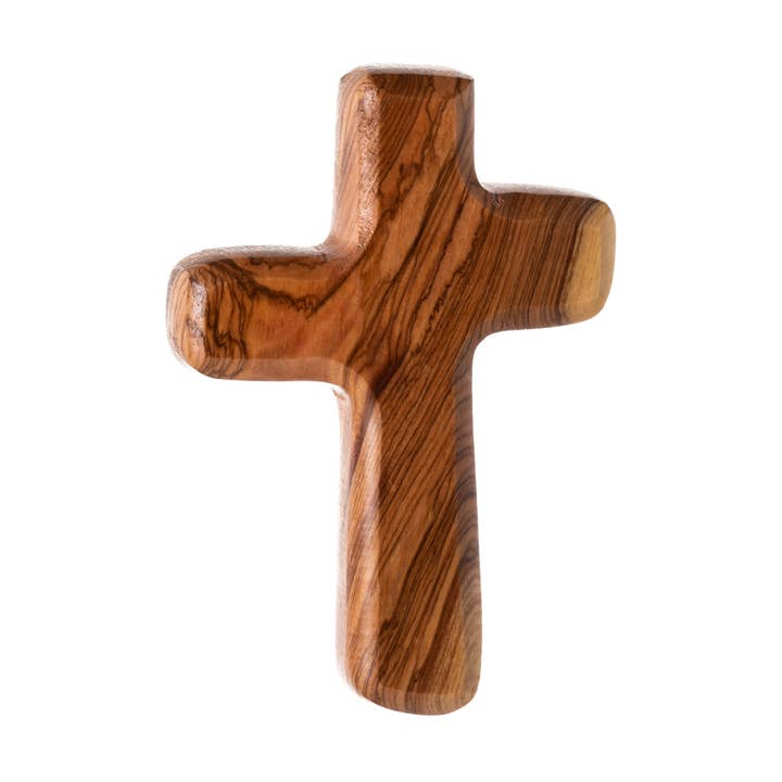Holy Land Wood and Stone - Wholesale Wall cross - Olive Wood Square Cross0