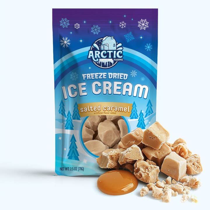 Arctic Farms – Großhandel Eis/Sorbet – Gefriergetrocknetes Eis, das nicht schmilzt (Stückchen) (2,5 Unzen)