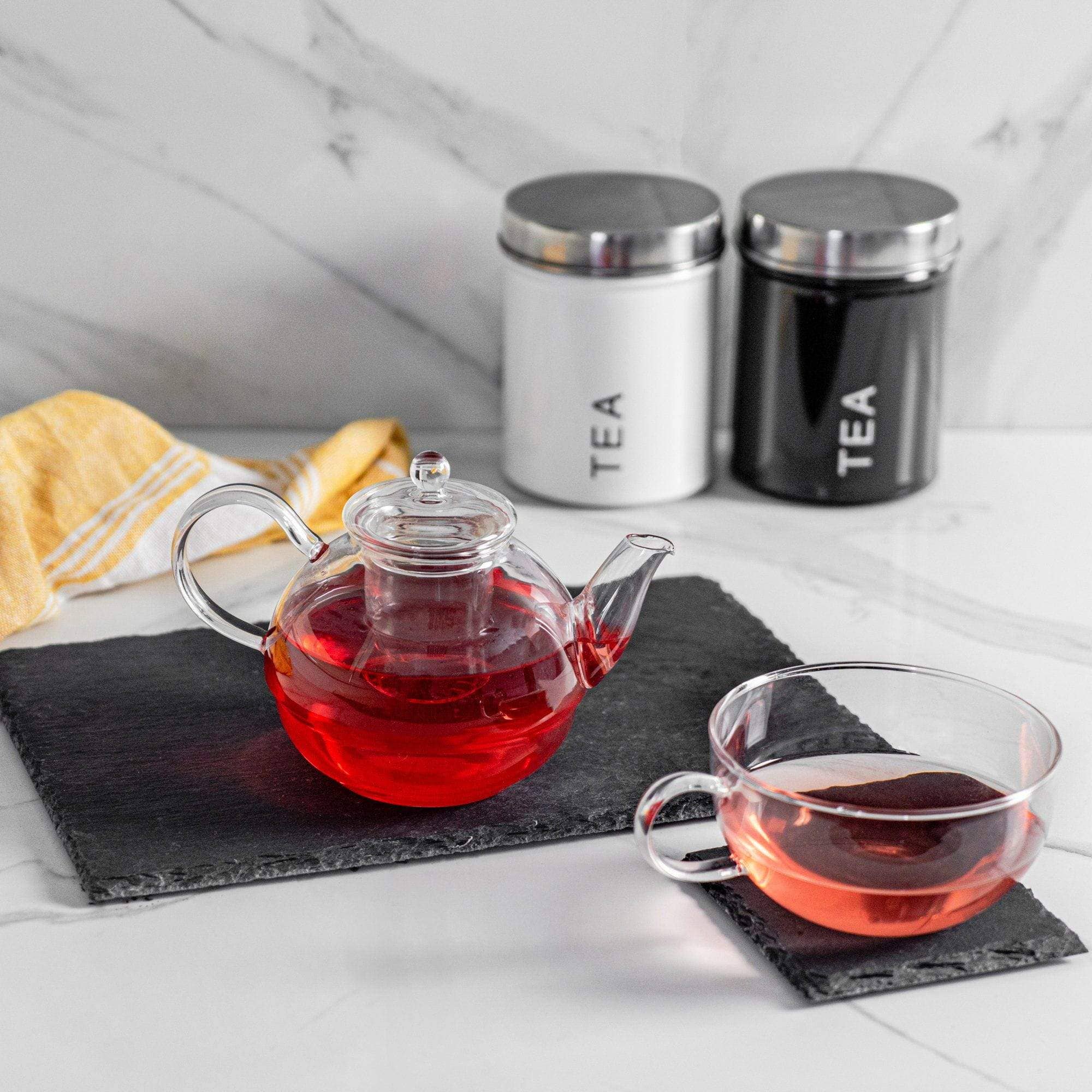 Rinkit Ltd - Vente Service à thé - Argon Tableware Théière en verre Tea-For-One, ensemble de passoire2