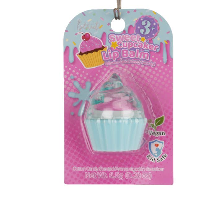 Sweet Cupcake Kids Lip Balm – Cotton Candy Scent for wholesale by fondbeauti