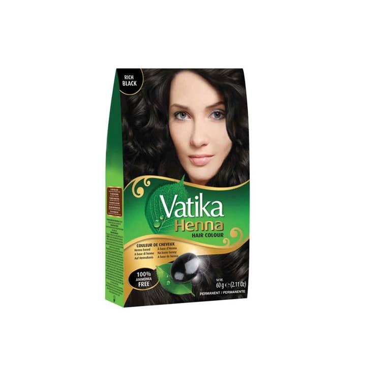 Ancientveda – Engroshandel Hårfarve – Vatika Henna Hårfarve Naturlig Sort (60 g)