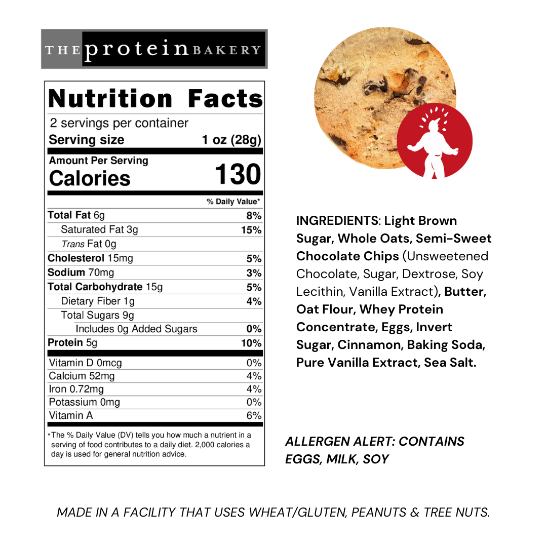 The Protein Bakery - Wholesale Cookie - Oatmeal Chocolate Chip Protein Cookie2