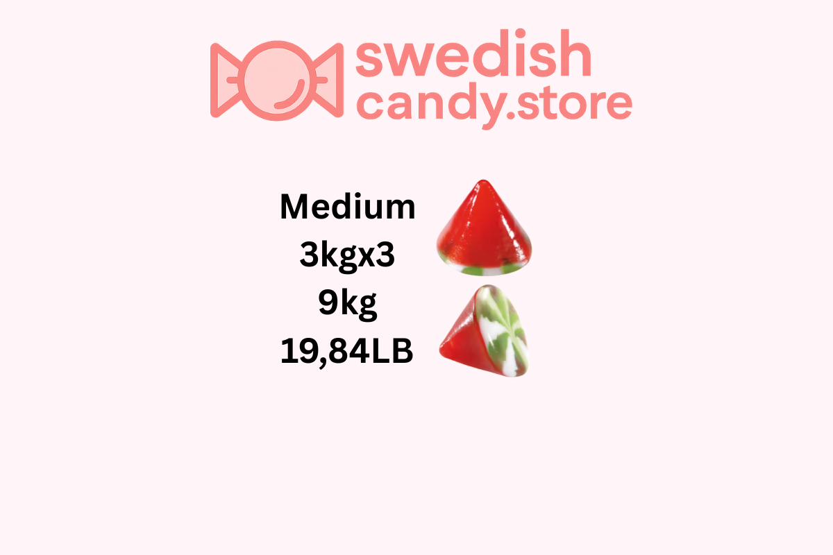 Swedish Candy.Store - Swedish Candy - Wholesale Gummy - Vidal Twisted Cones Filled 3kg/6.61lb - Swedish Candy1