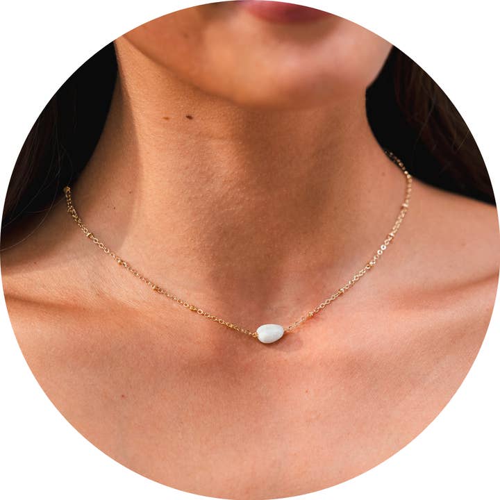 Collana Intuition Pietra della Terra (oro) per la vendita all'ingrosso da parte di Lotus and Luna