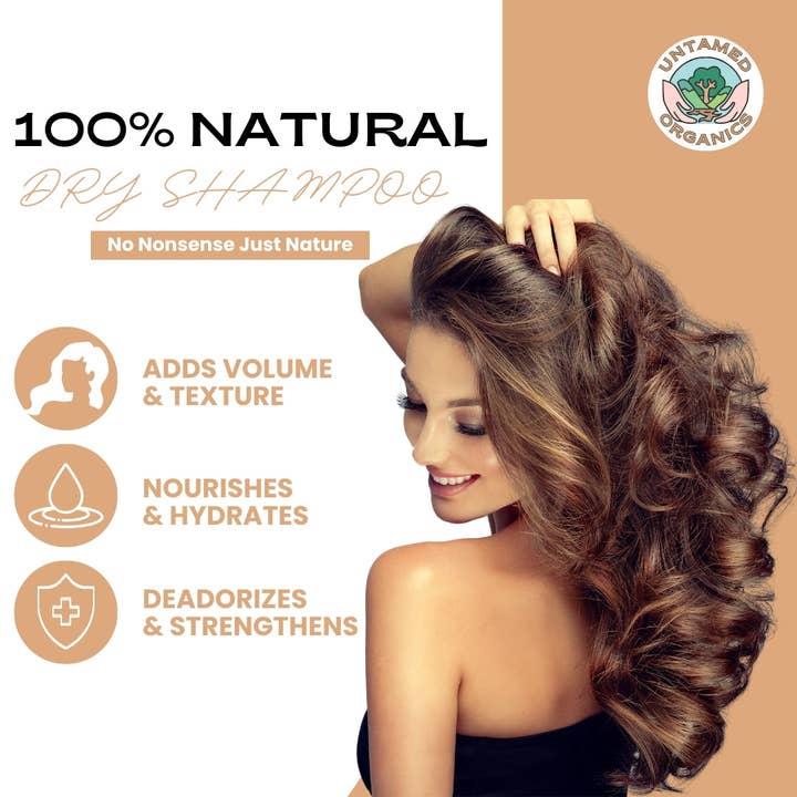Untamed Organics - Wholesale Dry Shampoo - All Natural Dry Shampoo Powder | 2.7 oz1