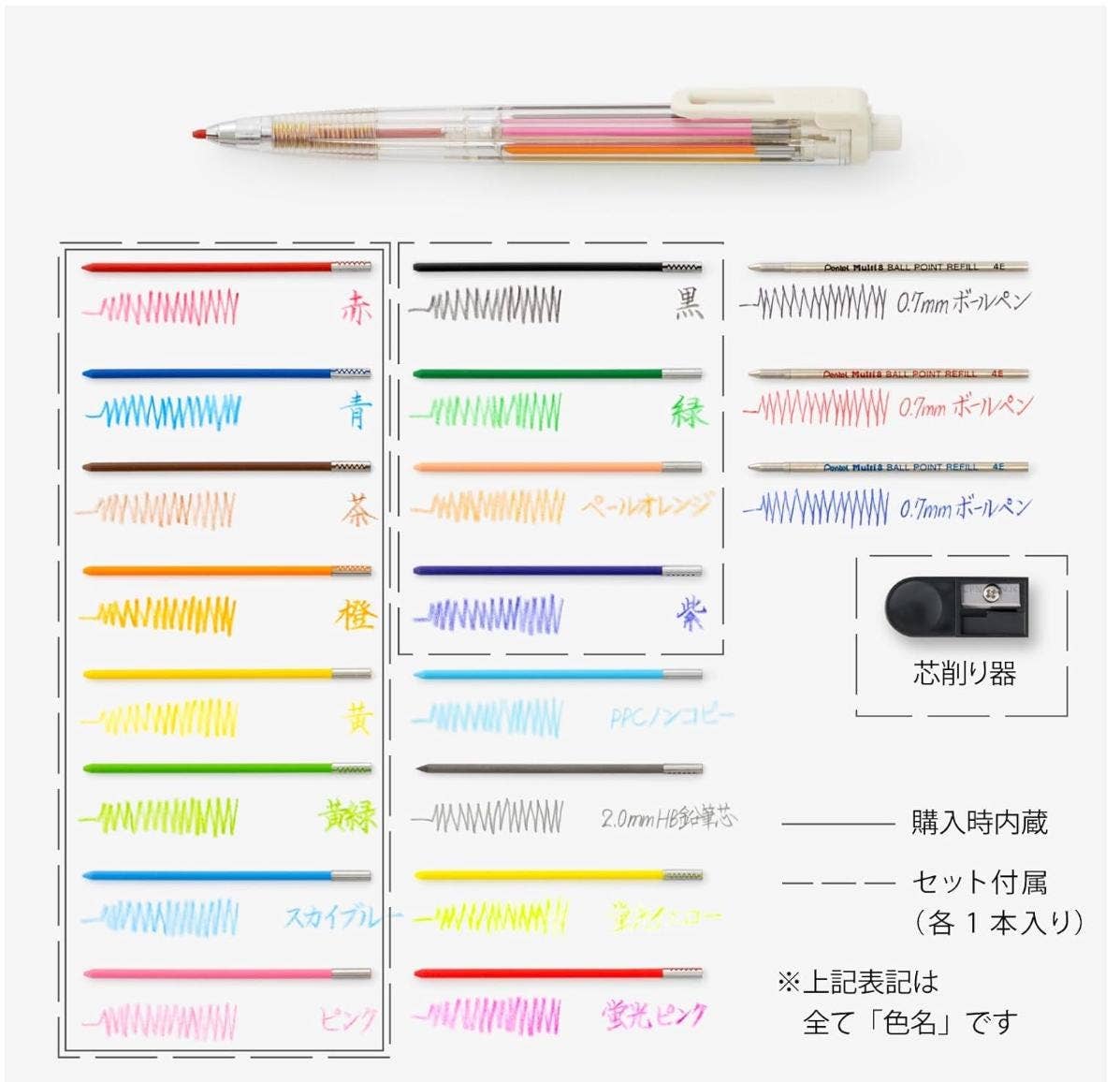 「FUNJI」In Japan - Wholesale Pencil - Pentel Art Multi 8 Japanese Mechanical Pencil Set3