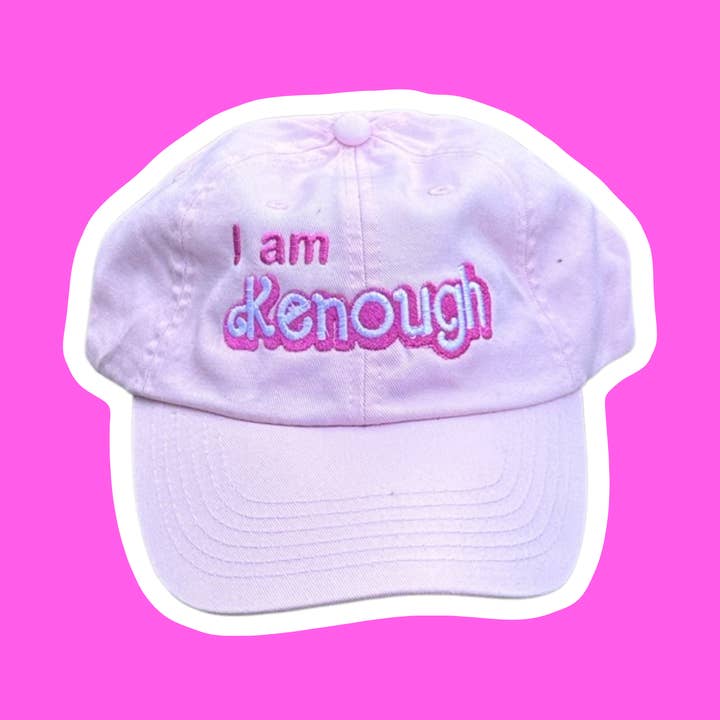 Calm Down Caren - Wholesale Baseball Cap - Unisex - I am Kenough Dad Hat - Pink - Ken and Barbie0