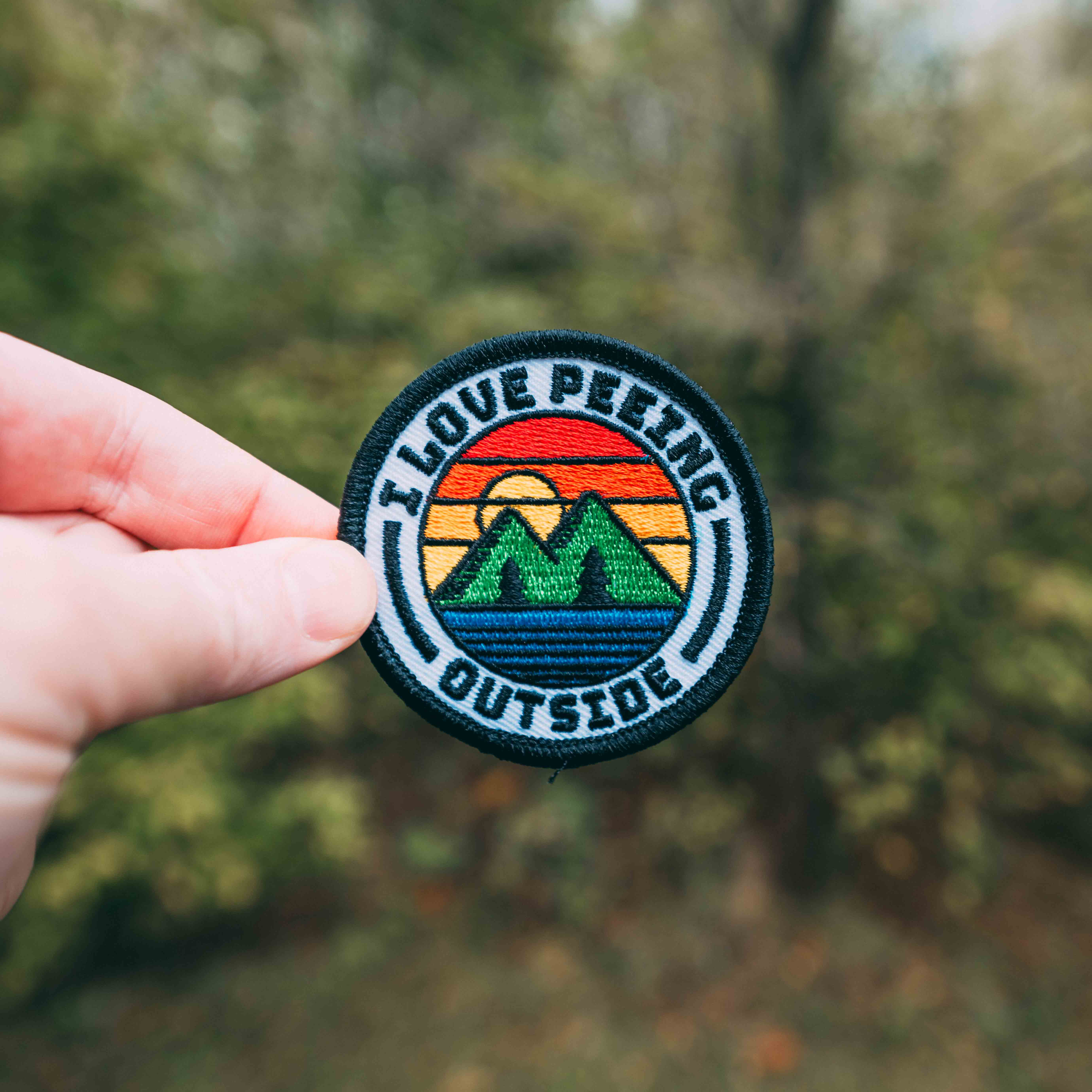 Hey Bear Outdoors – wholesale Lapp – Jag älskar att kissa utanför plåstret med värmeförseglingsstöd3