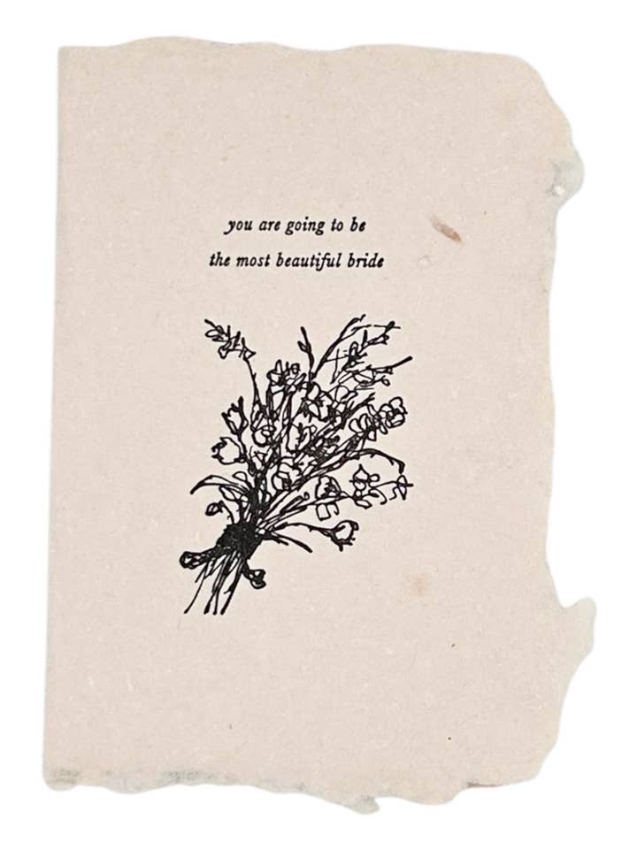 most beautiful bride card for wholesale by farmette