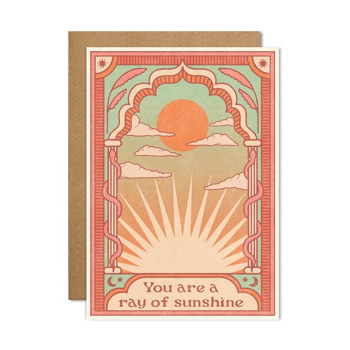 You are a ray of sunshine Card for wholesale by cai & jo