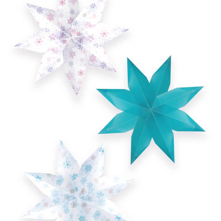 URSUS® / Buntpapierfabrik Ludwig Bähr GmbH & Co. KG – wholesale Hantverkstillbehör – Genomskinliga fönsterstjärnor, sortering 062