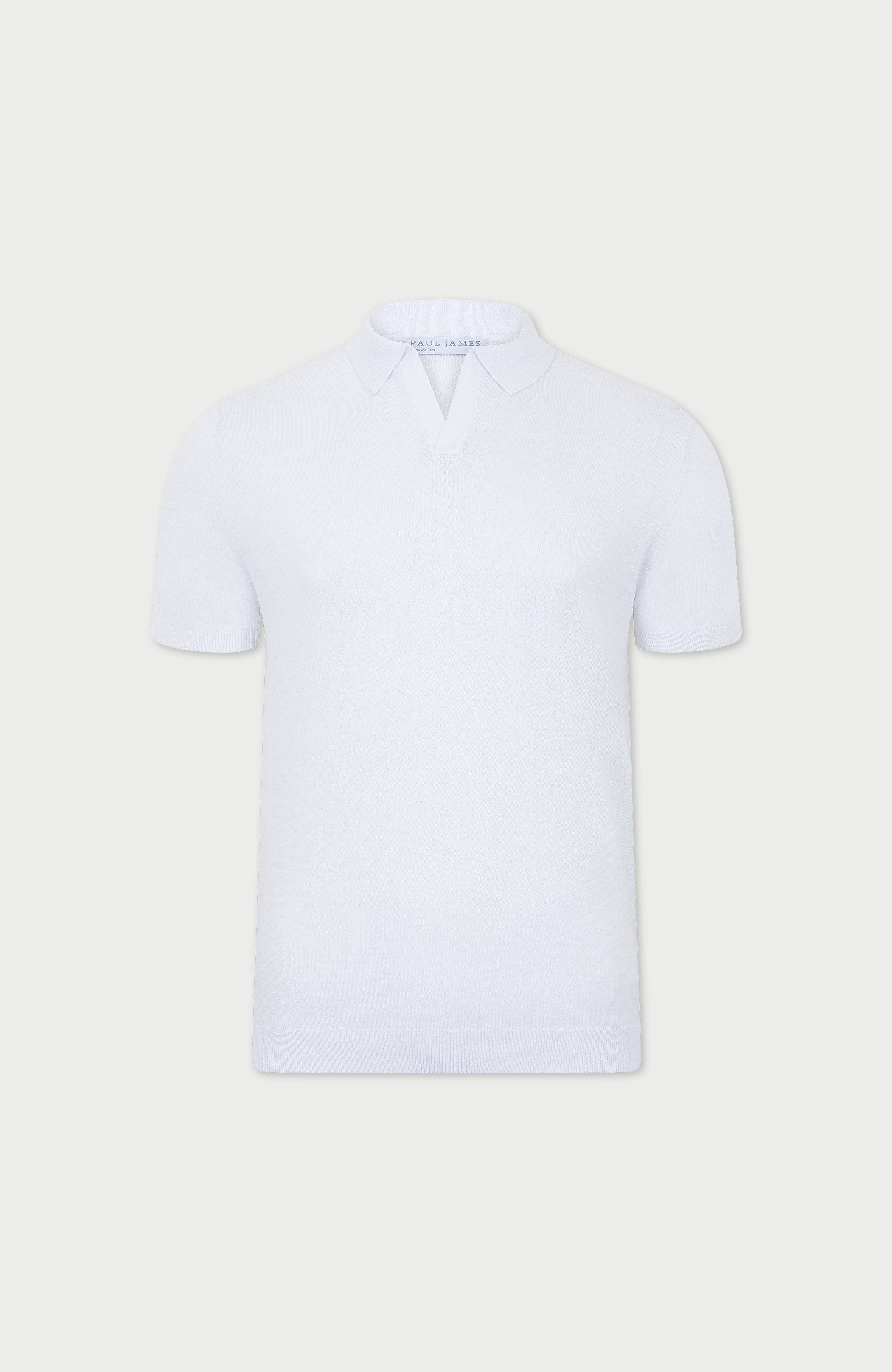 Paul James Knitwear – wholesale Polo – Men’s – Mens Ultra Fine Cotton Buttonless Polo Shirt16