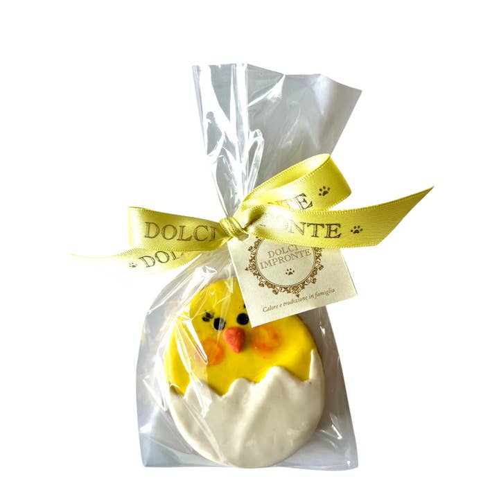 Dolci Impronte | Poussin de Pâques dans un Œuf 64g pour la vente par Fifty Srl - Dolci Impronte The Italian Pet Pastry
