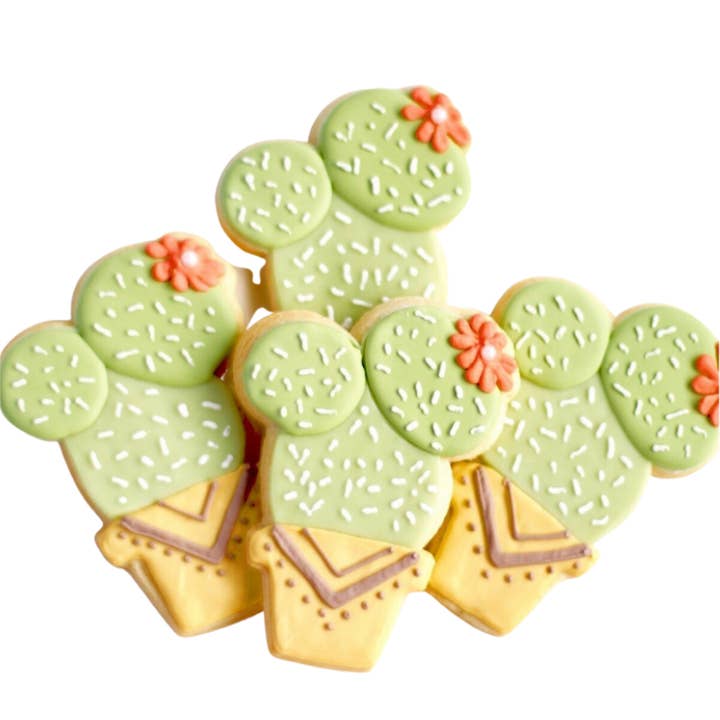 Sweet Sanctions LLC - Wholesale Cookie - Potted Cactus Cookie Set