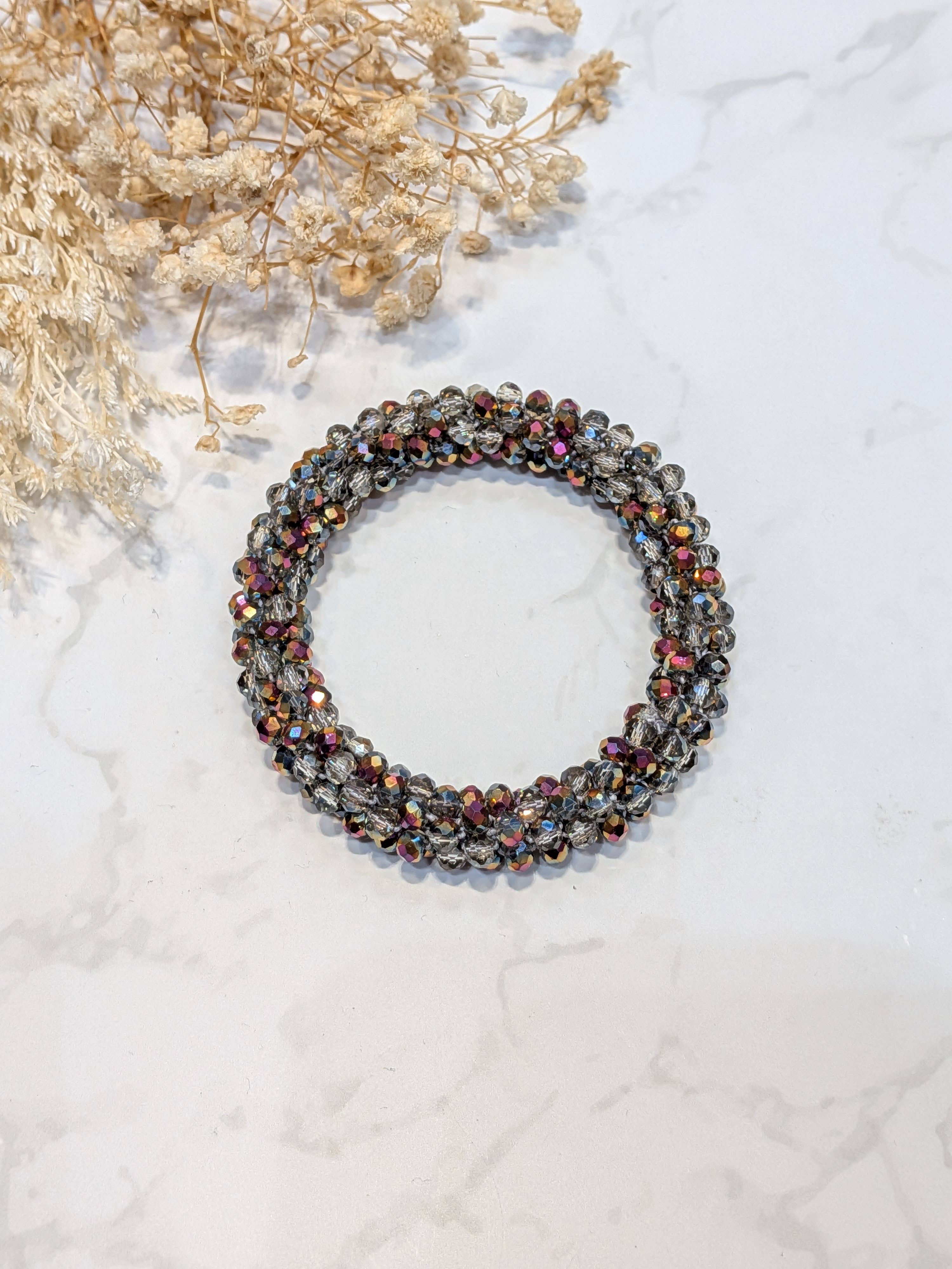 LOLO & YAYA - Wholesale Link & Chain Bracelet - Black-tone crystal effect bracelet29