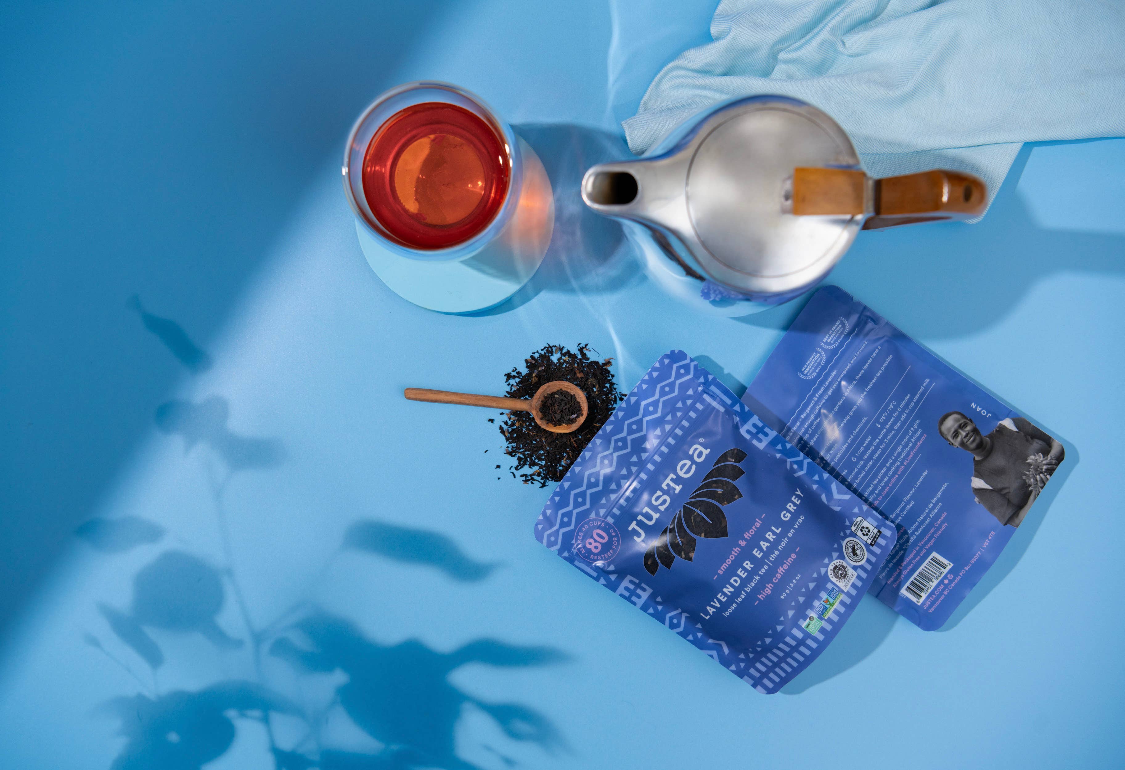 JusTea - Vente Thé en vrac - Pochette verticale Lavender Earl Grey — Thé noir issu du commerce équitable6