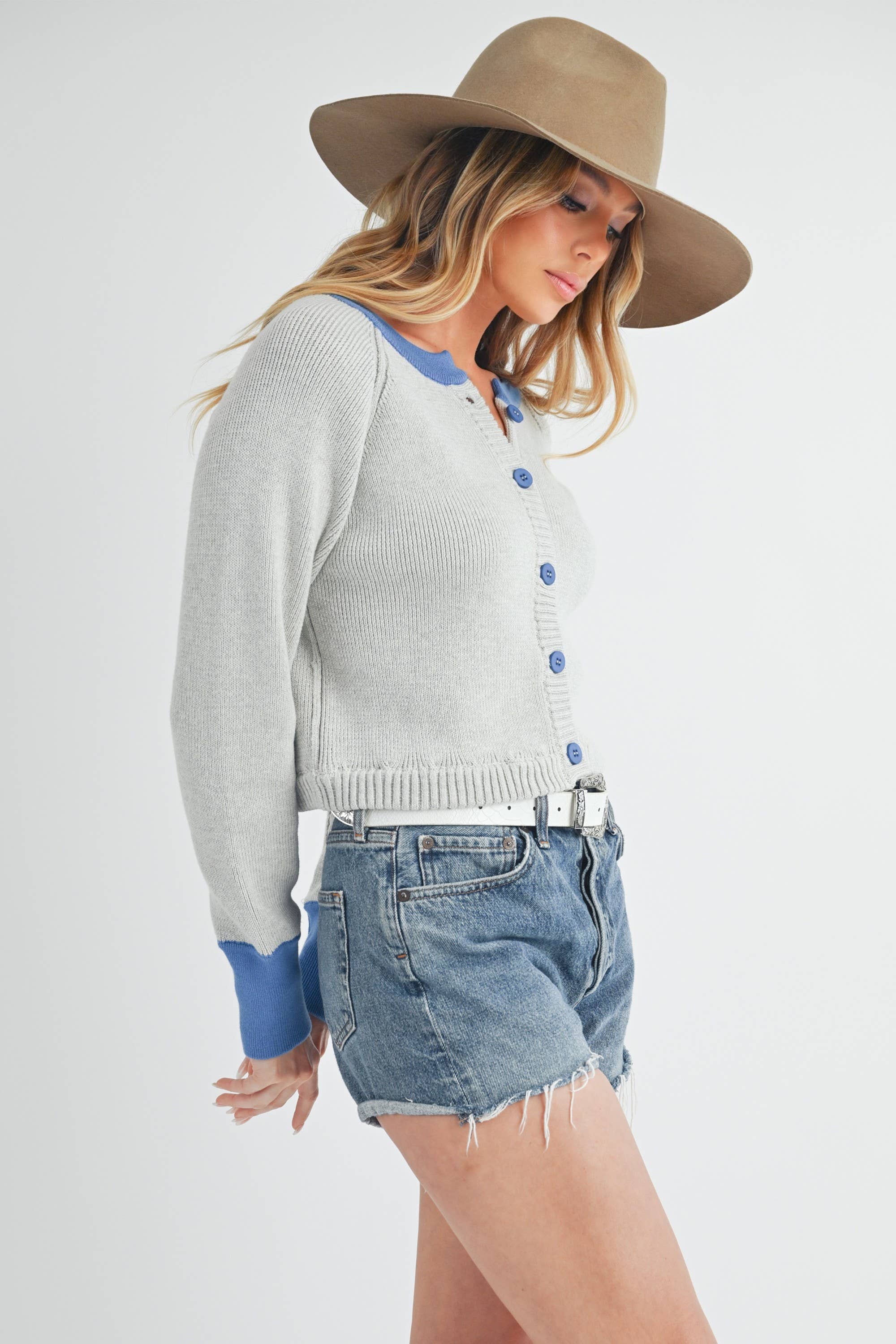 AEMI + CO - Wholesale Cardigan - Women's - 3219EK Meadow Sweater Cardigan 537