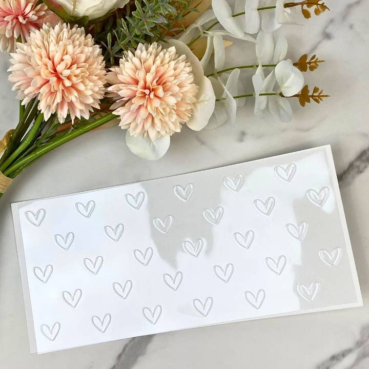 White Hearts | 16 oz UV DTF Wrap for wholesale by HKS Custom Designs