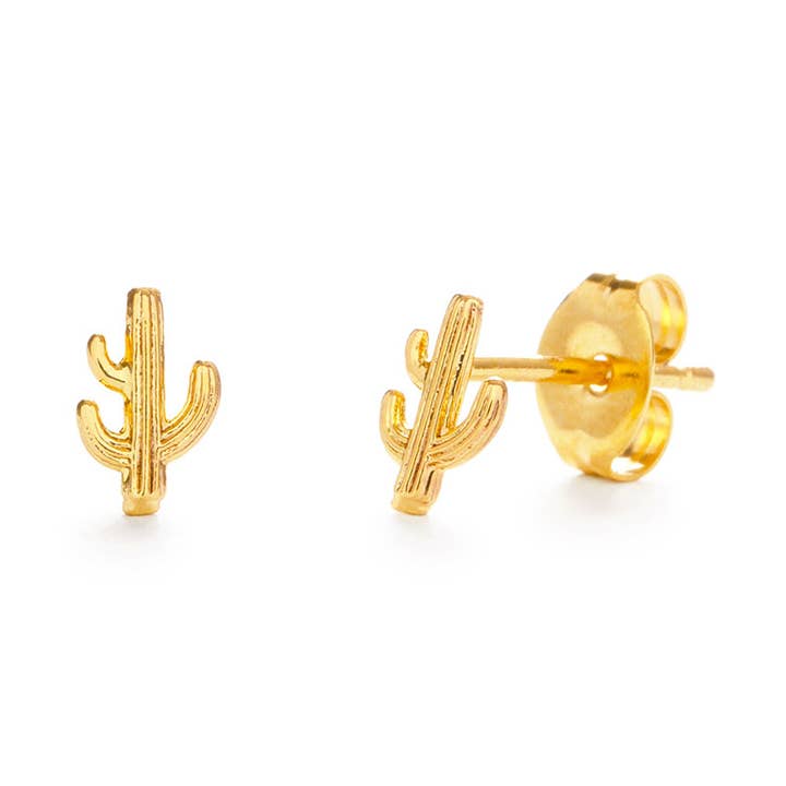 Saguaro Cactus Stud Earrings for wholesale by Amano Studio
