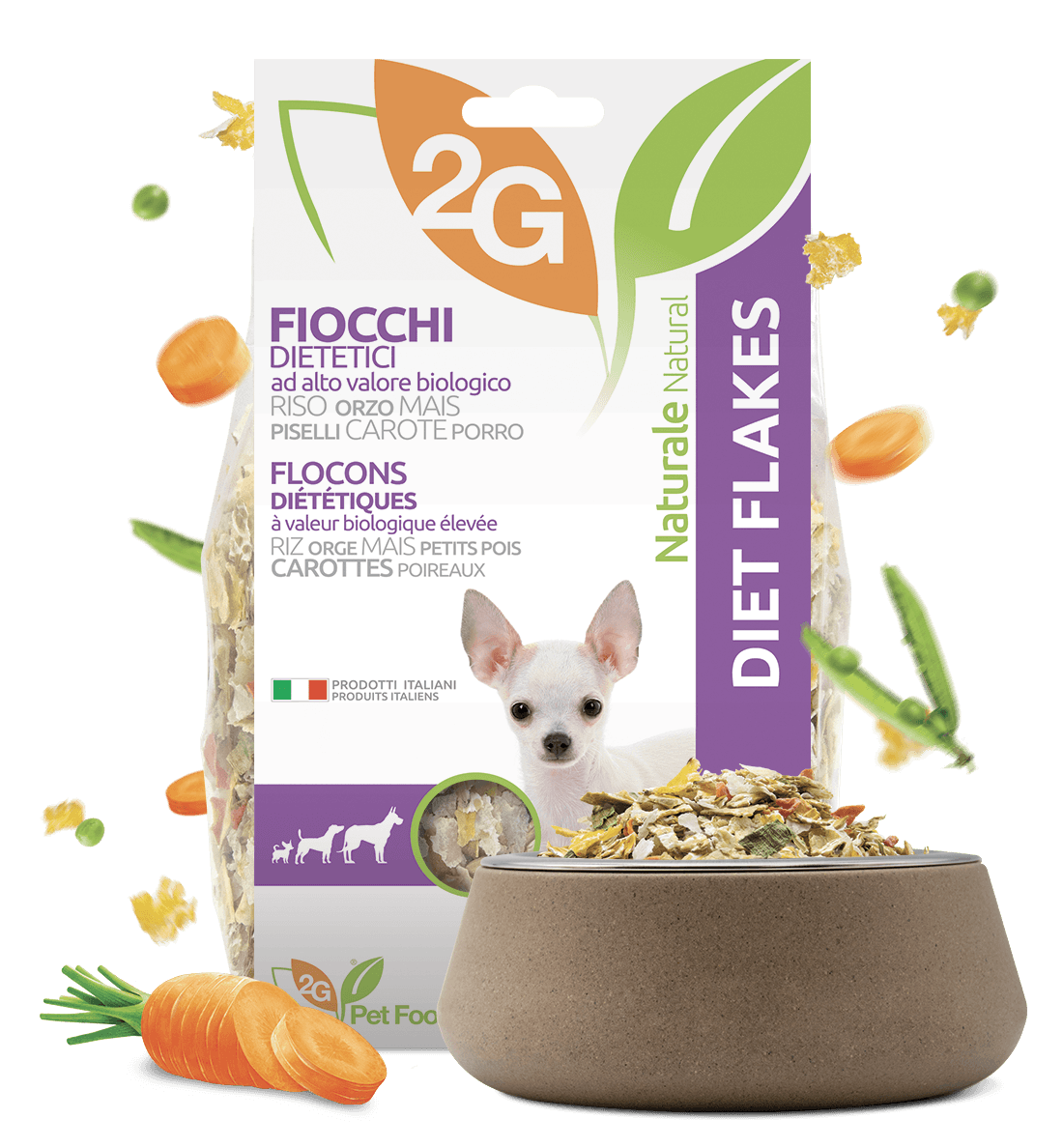 2G Pet Food, Equisnack, Equibar, Guidolin Gianni - Wholesale Pet Food - Dog - Diet Flakes | Flaked food for dogs, 100% natural5