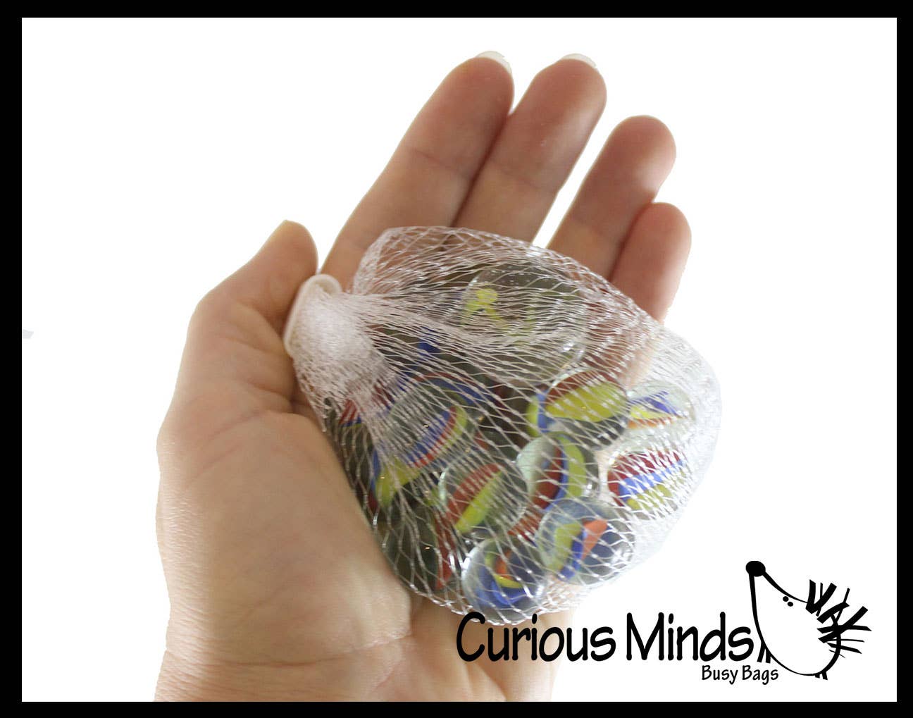 Curious Minds Toys - Wholesale Bordspel - 1 knikkerspel in net - Klassiek gezellig speelgoed2