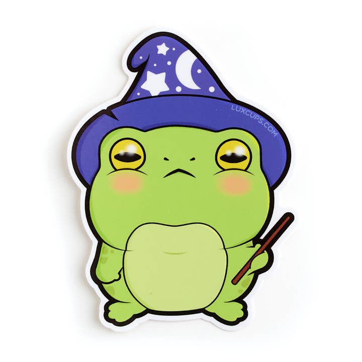 Frog Magic Sticker for wholesale by LuxCups Creative