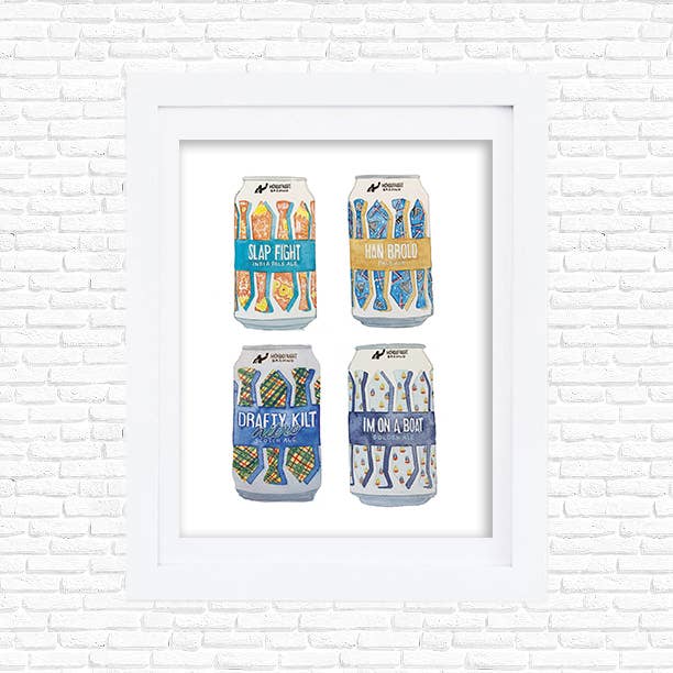 Monday Night Brewing Company Beer Can Art Print for wholesale by Studio Miller