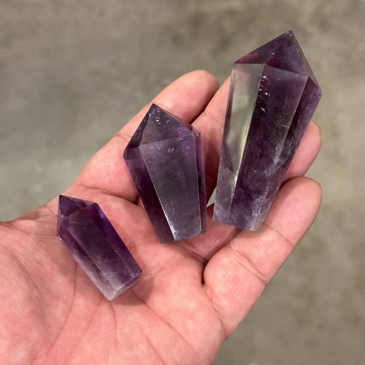 Keystone Crystals – wholesale Andlig sten/kristall – Ametistdiamantobelisk – Kristalltorn