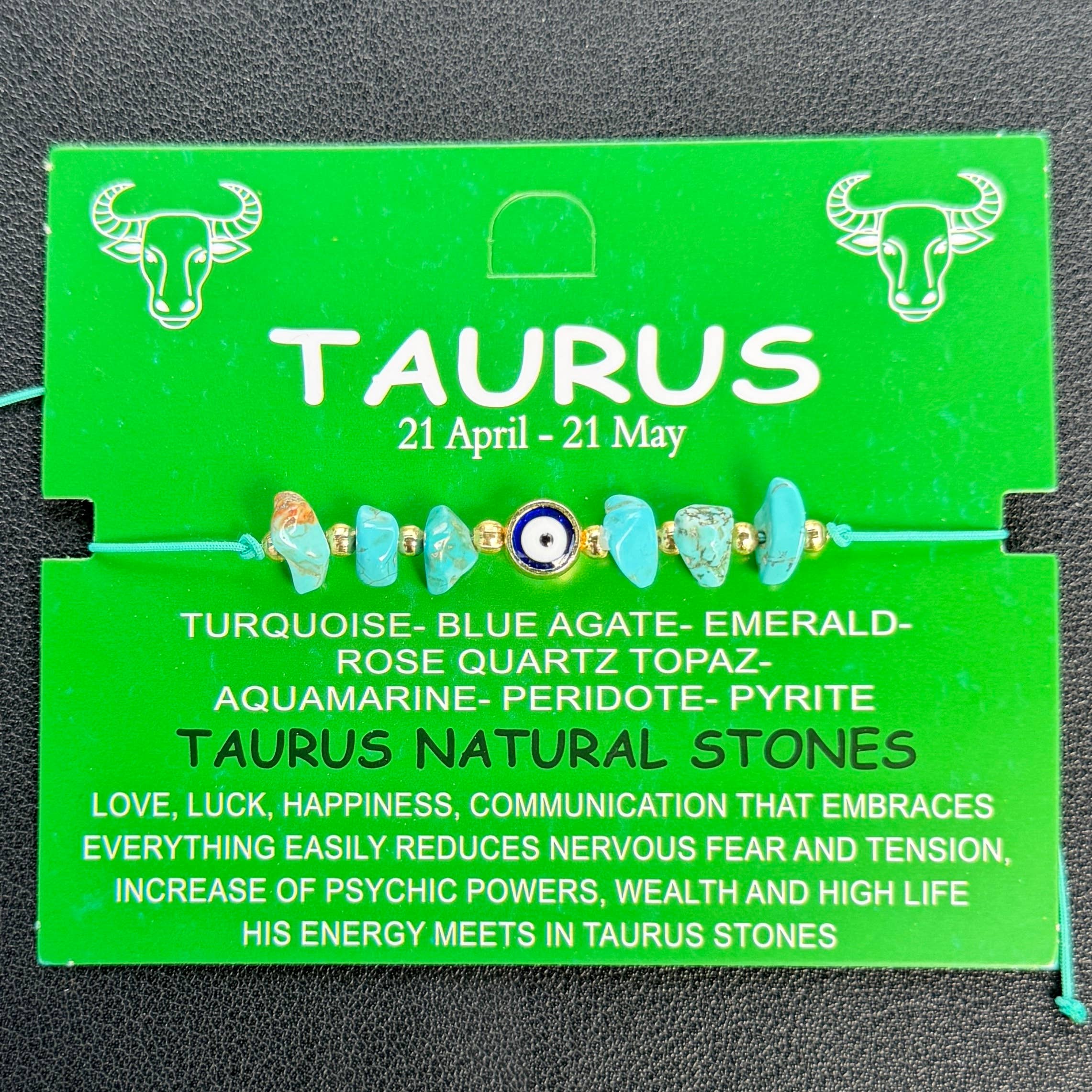 Loli - Vendita all'ingrosso Bracciale con perline - Bracciale con Carta | Bracciale Zodiacale | Occhio di Malocchio in Pietra Naturale4