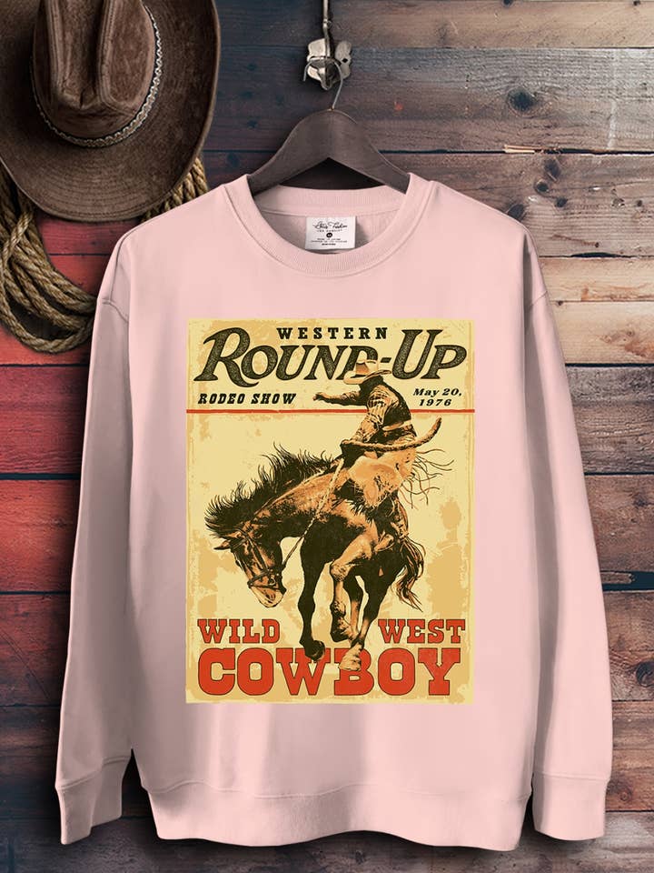 Western Round Up Sweatshirts for wholesale by Lotus Fashion Collection
